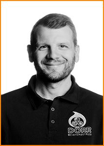 Schwarz-weiß-Portrait von Christopher Held
